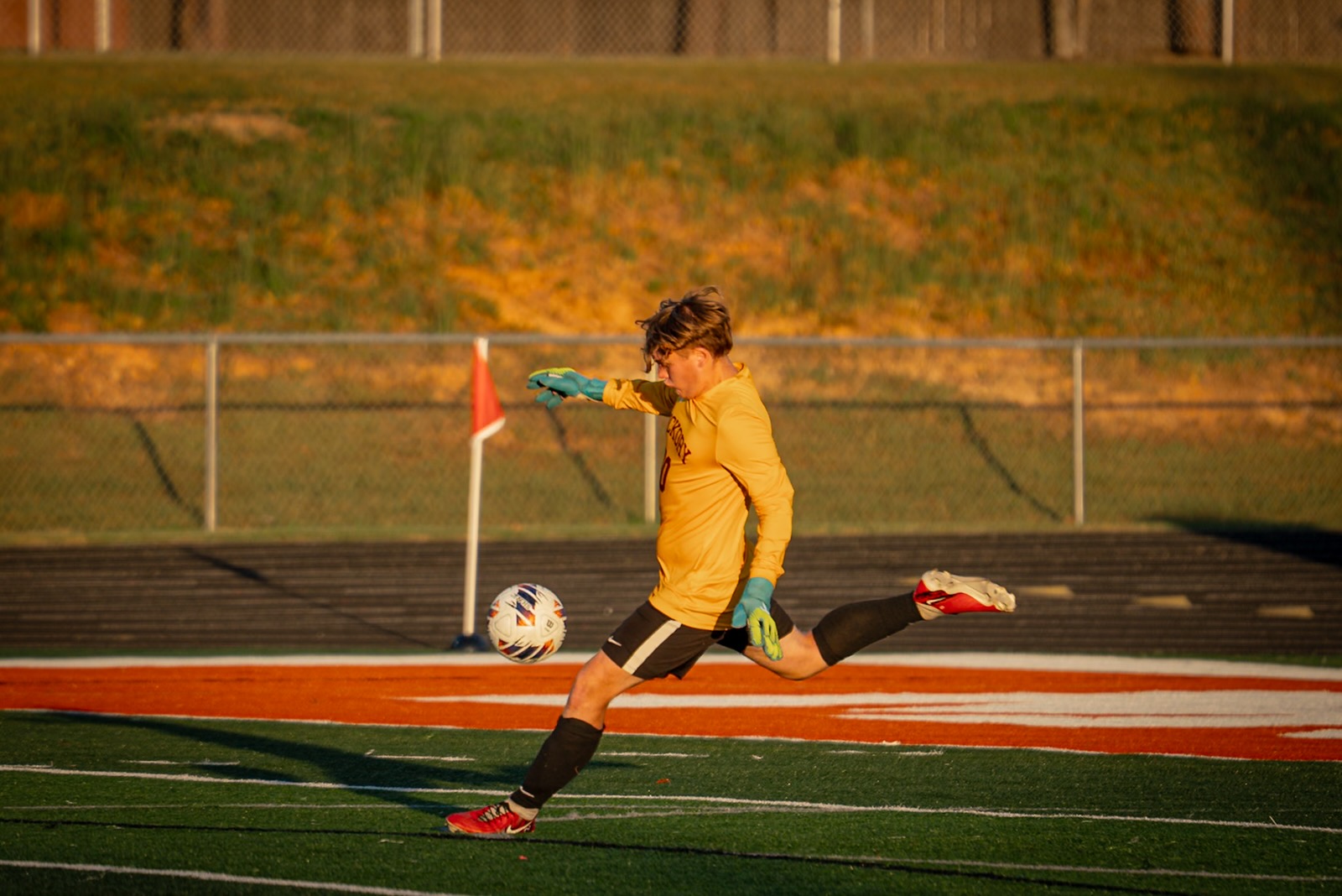 Ford Jarrett in goalkeeper kit