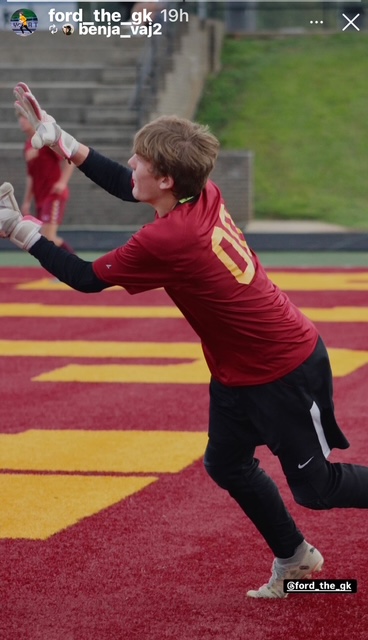 Ford Jarrett goalkeeper training action