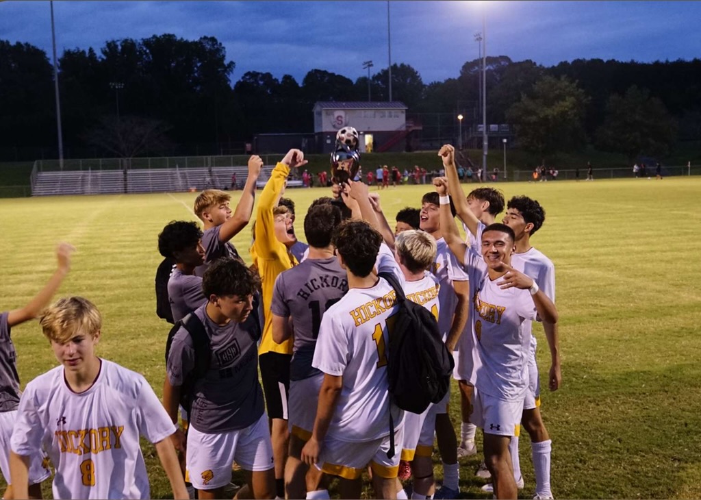 Hickory team celebration